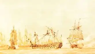 illustration de HMS Inconstant (1783)