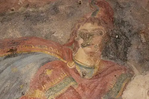 Détail du dieu Mithra.