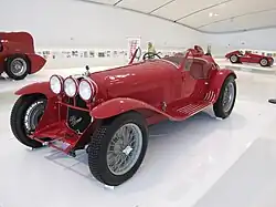 Photographie d'une Alfa Romeo 8C 2300 Spider Corsa.