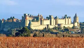 Les remparts de Carcassonne.
