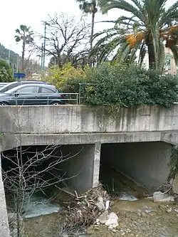 Début de la partie couverte sur 1,5 km à Menton.