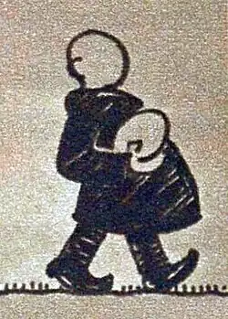 Caricature de Charles Bennus parue dans Le Miroir des sports du 4 novembre 1925.