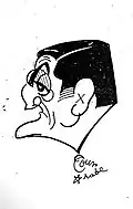Caricature de Lino Ventura