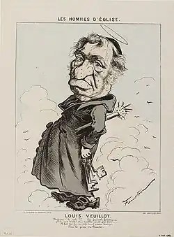 Caricature de Louis Veuillot.