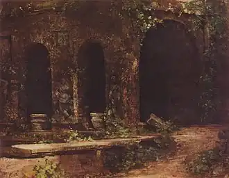 Grotte dans le parc de la Villa d’Este, 1828-1829, Cottbus, château de Branitz.