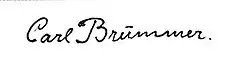 signature de Carl Harald Brummer