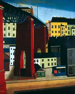 Pont sur la rue, Wuppertal, 1927