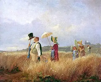 Carl Spitzweg, La Promenade du dimanche, 1841
