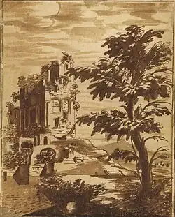 Una casa in rovina XVIIIe&nbsp;siècle