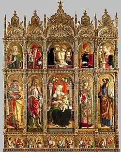Polyptyque de la Cathédrale de Sant’Emidio, Carlo Crivelli, 1475.