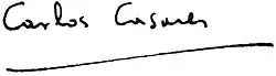 Signature de Carlos Casares Mouriño