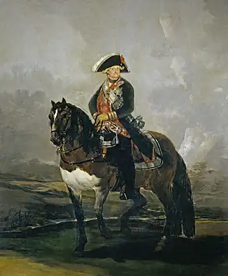 Charles IV à cheval, Francisco Goya, 1801