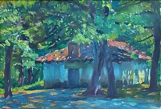 Ermita de San Pedro (1975), Huile sur toile, coll. part.