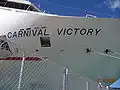 La proue du Carnival Victory