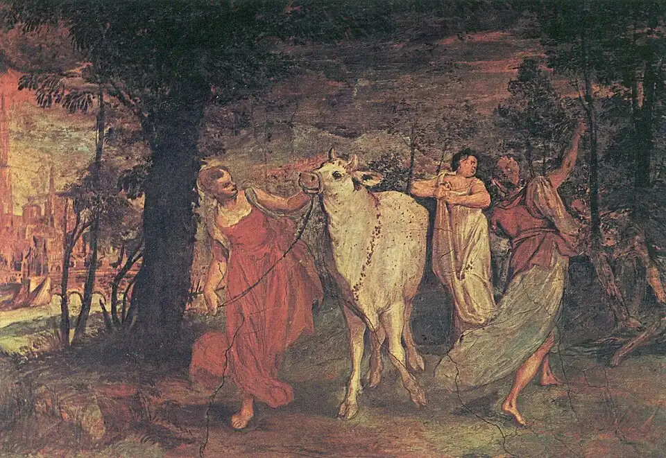 Annibale, Lodovico et Agostino Carracci, Europe enlève Jupiter, palais Fava, musée médiéval de Bologne