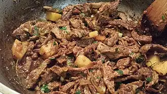 Cari bœuf pomme de terre