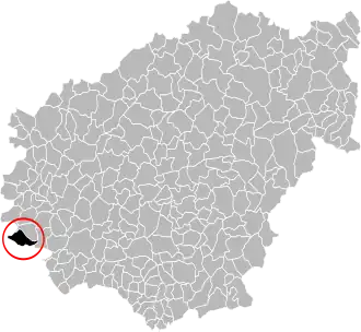 Carte des communes de Corrèze.