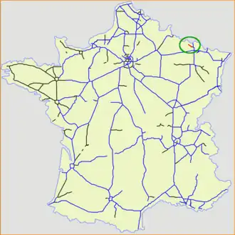 Carte de la route.