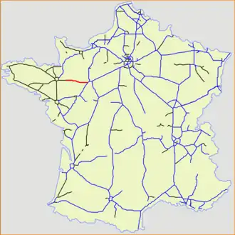 Carte de la route.
