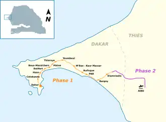 Image illustrative de l’article Train express régional de Dakar