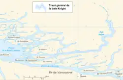 Carte de la baie Knight.