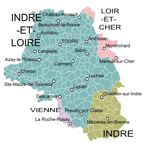 Province de la Touraine au XVIIIe&nbsp;siècle.