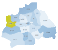 Carte des codes postaux de Londres.