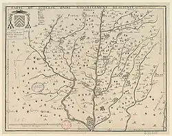 Carte du diocèse d'Aire nouvellement deseignée (1635).