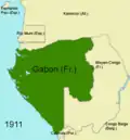Carte du Gabon en 1911