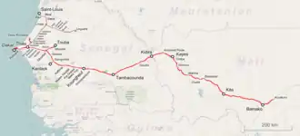 Voir la carte de la ligne.