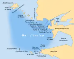 La mer d'Iroise.