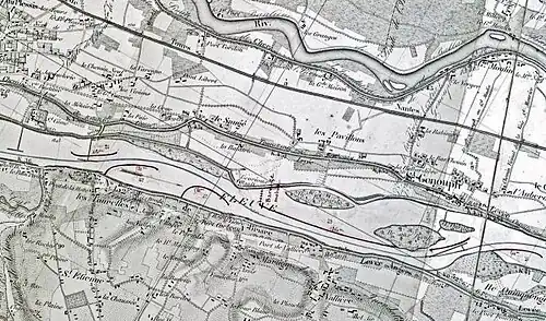 Carte établie en 1848-1858.