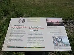 Un des panneaux d'interprétation