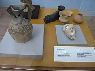 Objets de Puntal dels Llops. (Musée d'Olocau)