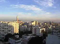Vue sur la vieille ville de Casablanca.