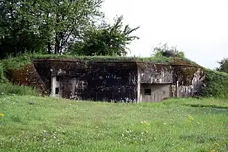 Vue extérieure de la casemate du Légeret.