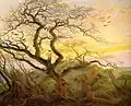 Caspar David Friedrich : Corbeaux sur un arbre