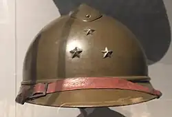 Un casque Adrian de général de division