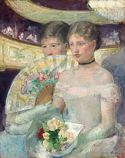 Mary Cassatt, The Loge, 1882.