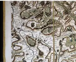 Yzeures sur la carte de Cassini