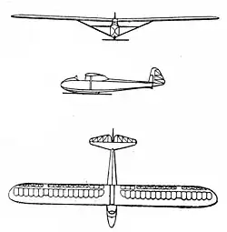 Description de l'image Castel C.301-S Ailette 3-view L'Aerophile April 1942.jpg.