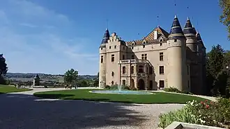 Vue générale du château de Pupetières.