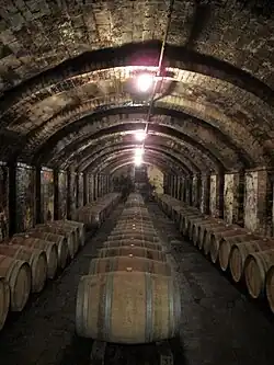 Les caves du château Sonnino.