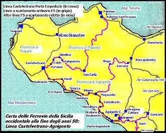 Image illustrative de l’article Ligne de Castelvetrano à Porto Empedocle