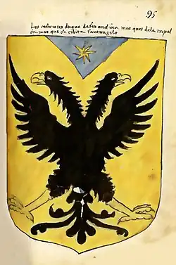 Coat of arms of the Neapolitan branch of the family by Jerónimo de Bolea (17th century)