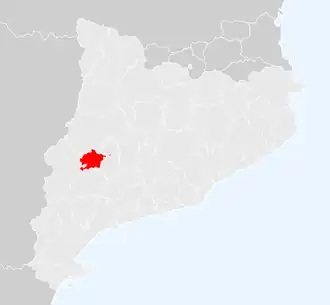 Localisation de Pla d'Urgell