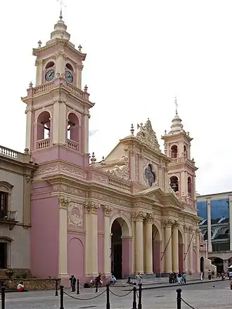 La cathédrale de Salta