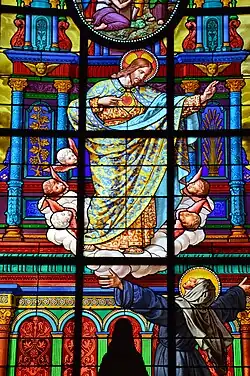 Apparition du Sacré-Cœur à sainte Marguerite-Marie Alacoque (détail)