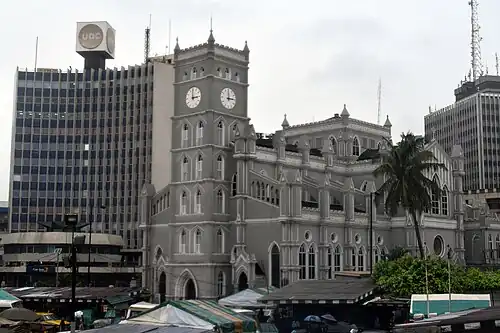 La cathédrale Church Mission Society, Lagos Island East.