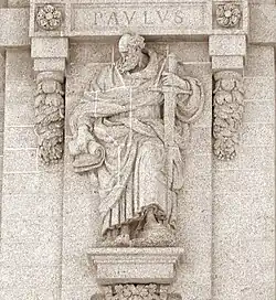Statue de saint Paul.